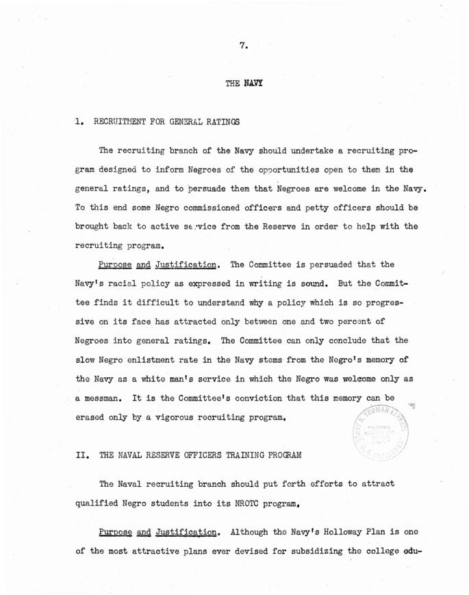 Initial Recommendations by Fahy Committee