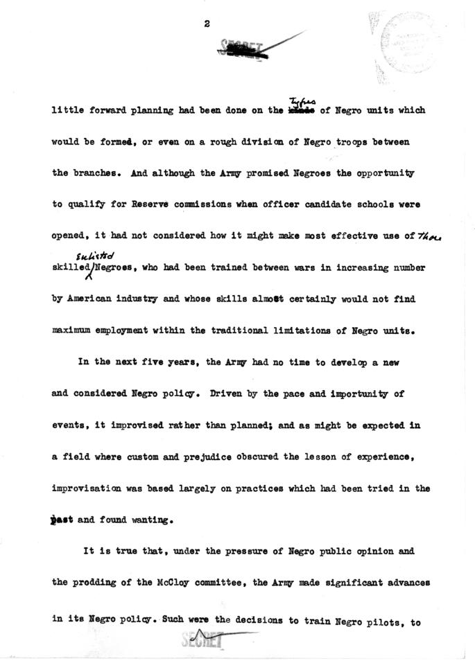 Draft of the Gillem Board Report