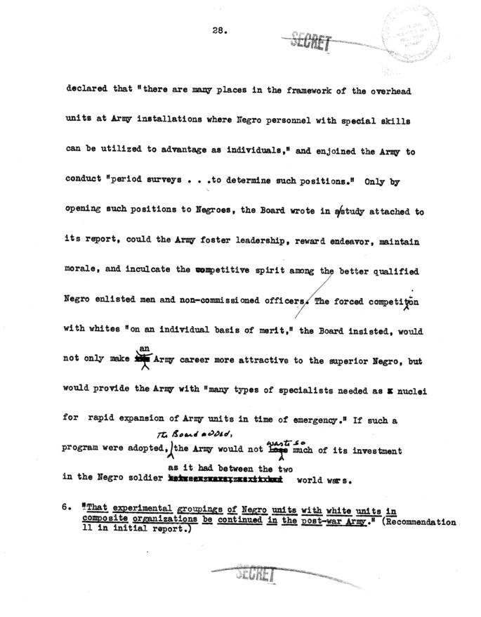 Draft of the Gillem Board Report