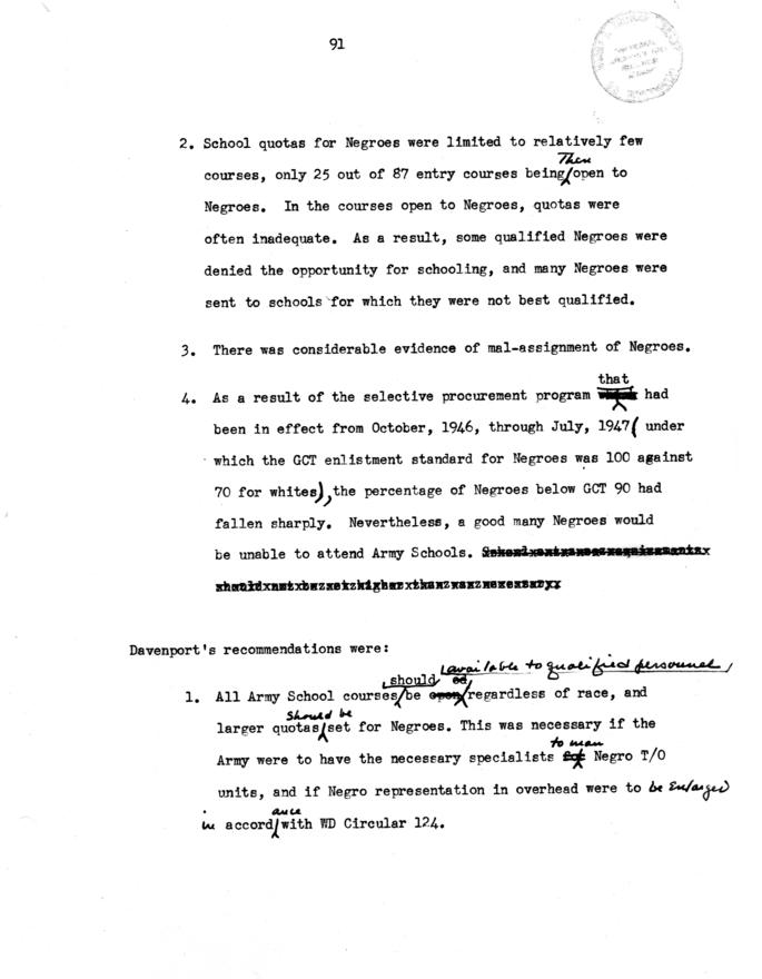 Draft of the Gillem Board Report