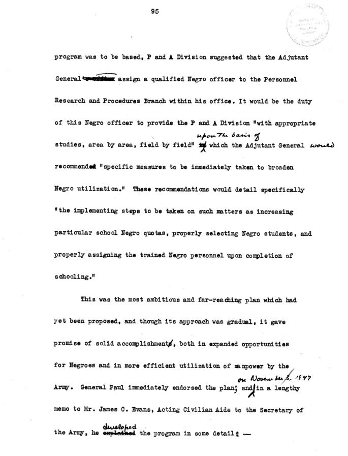 Draft of the Gillem Board Report
