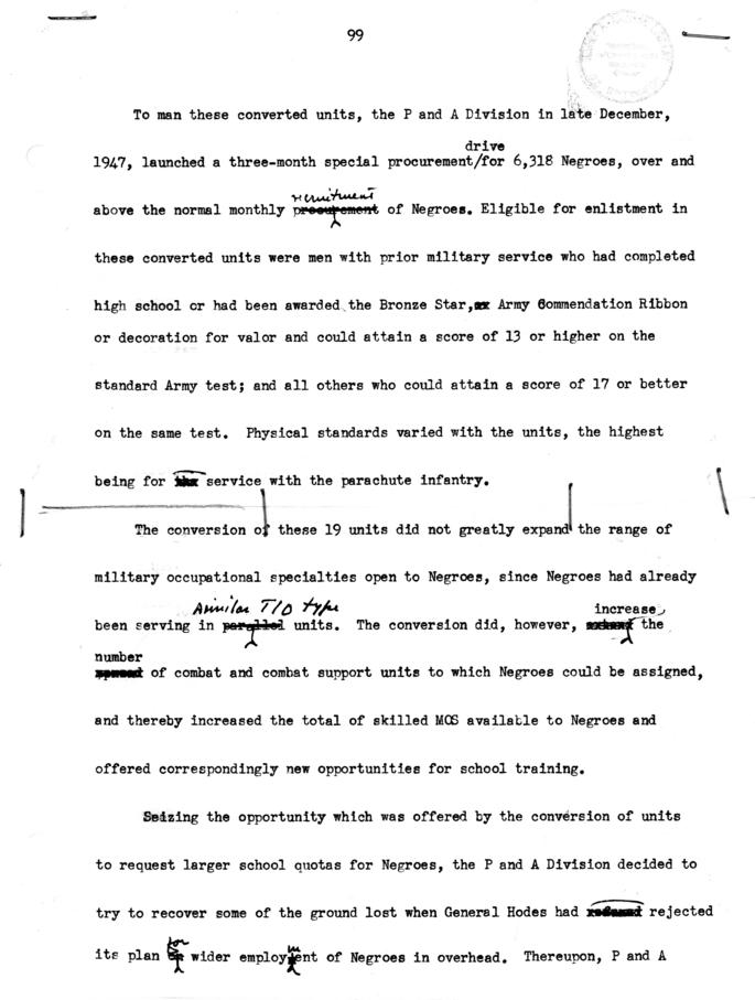 Draft of the Gillem Board Report