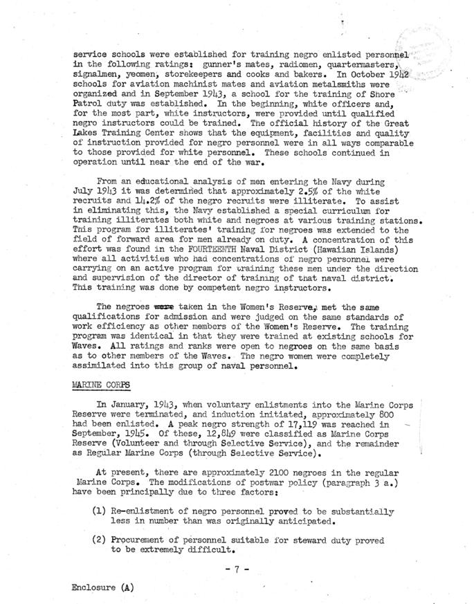 Memo for the President\'s Committee on Civil Rights