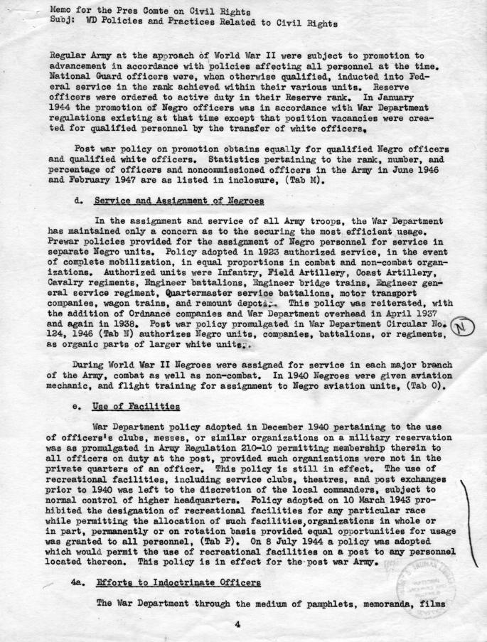 Robert Patterson to the President\'s Committee on Civil Rights
