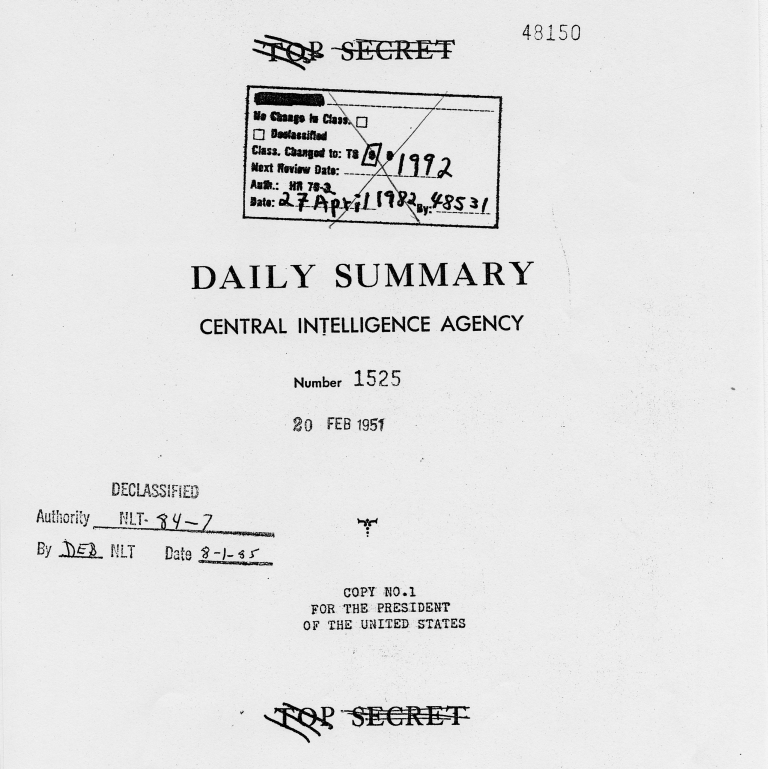 Daily Summary, Central Intelligence Agency