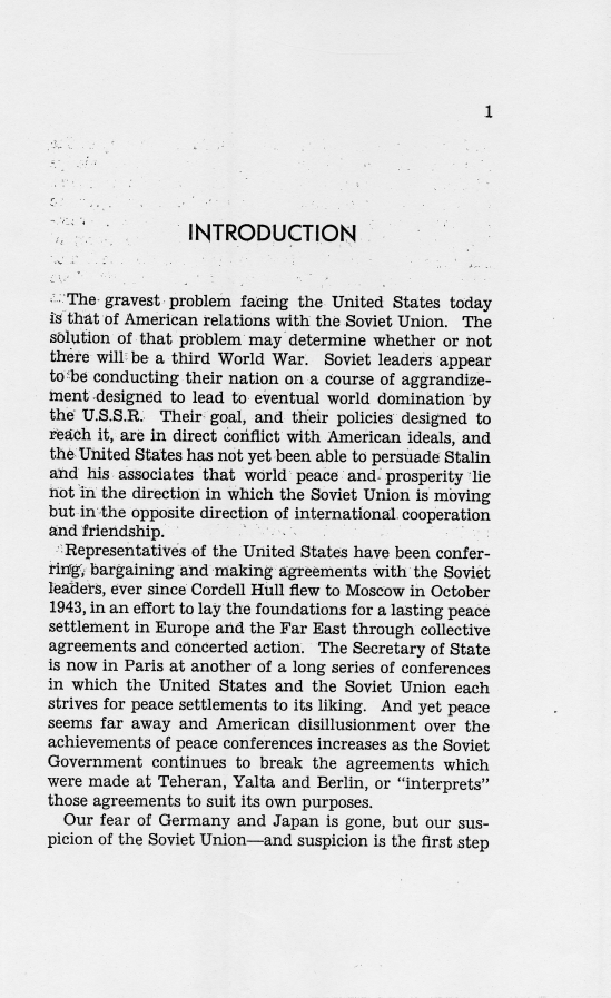 Report, "American Relations With The Soviet Union" by Clark Clifford ["Clifford-Elsey Report"]