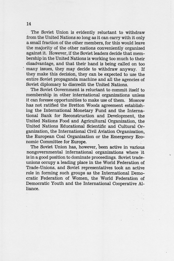 Report, "American Relations With The Soviet Union" by Clark Clifford ["Clifford-Elsey Report"]