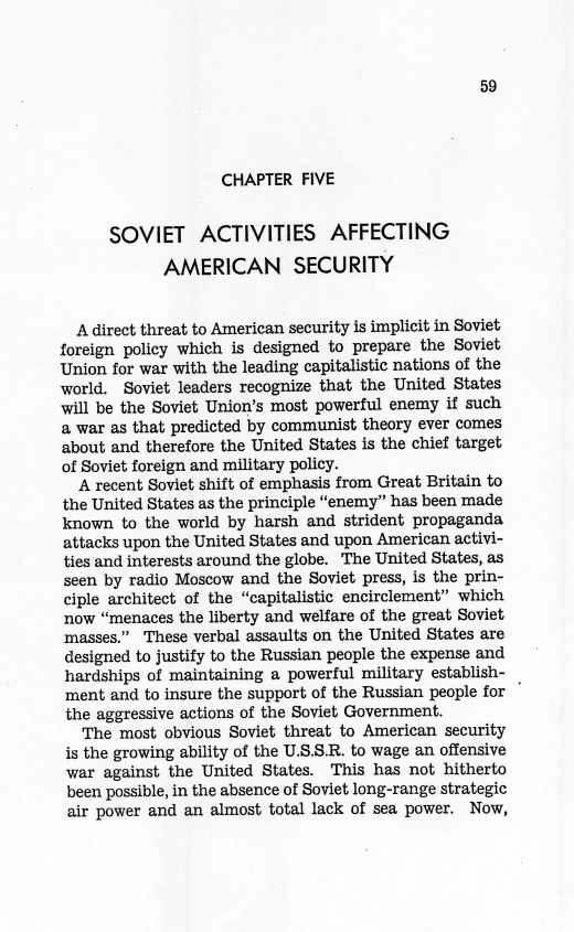 Report, "American Relations With The Soviet Union" by Clark Clifford ["Clifford-Elsey Report"]