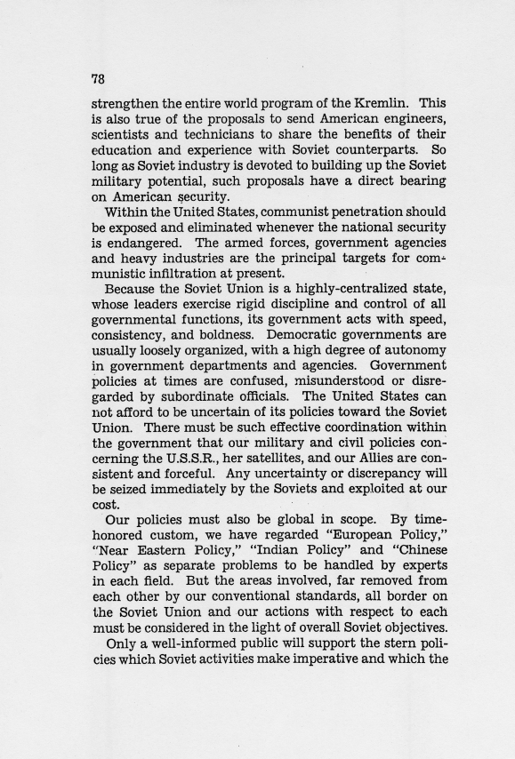 Report, "American Relations With The Soviet Union" by Clark Clifford ["Clifford-Elsey Report"]