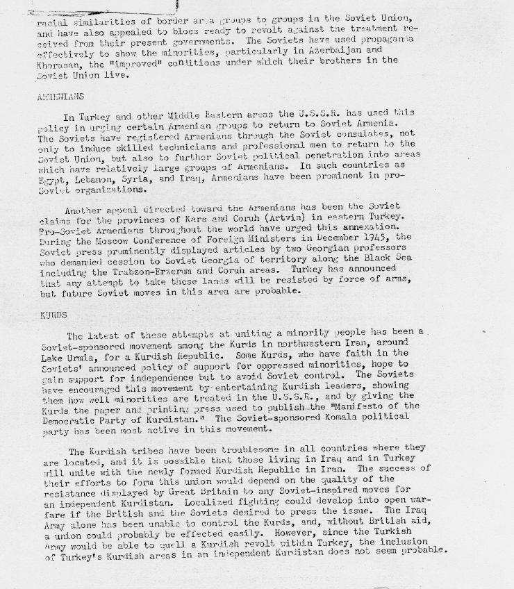 Memo, Joint Chiefs of Staff to Harry S. Truman