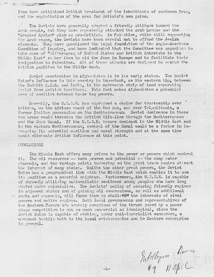 Memo, Joint Chiefs of Staff to Harry S. Truman