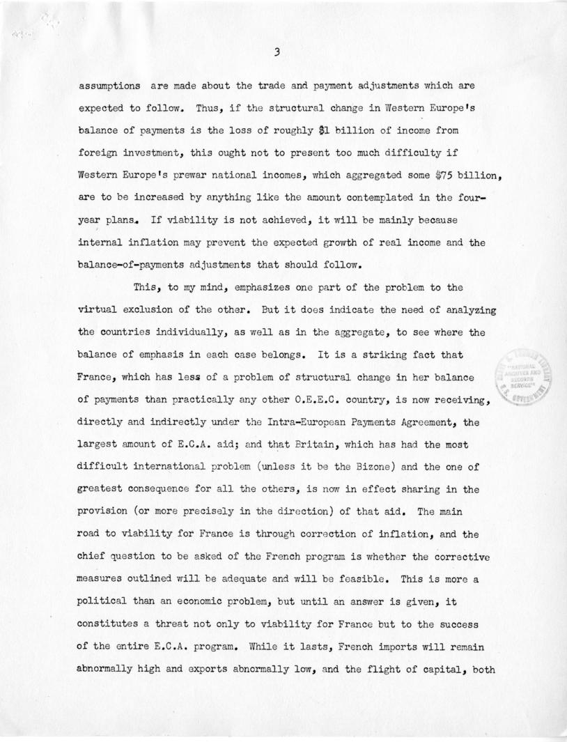 John H. Williams to Paul Hoffman with attached report