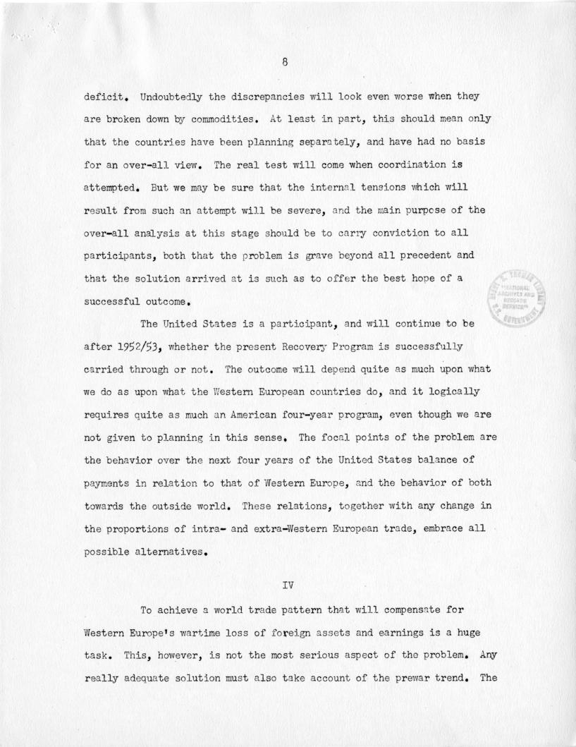 John H. Williams to Paul Hoffman with attached report