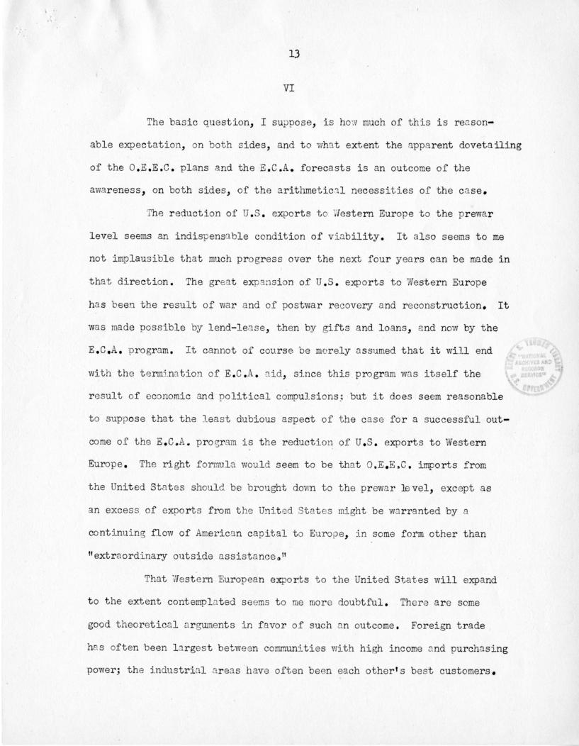 John H. Williams to Paul Hoffman with attached report