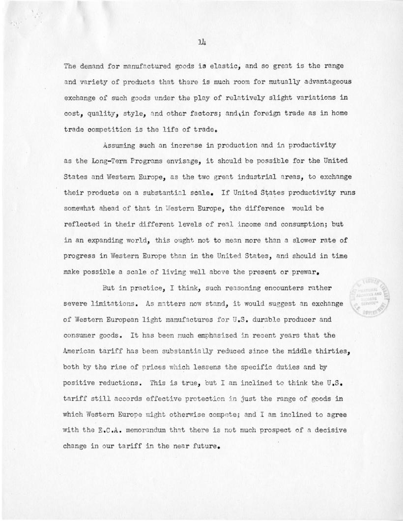 John H. Williams to Paul Hoffman with attached report