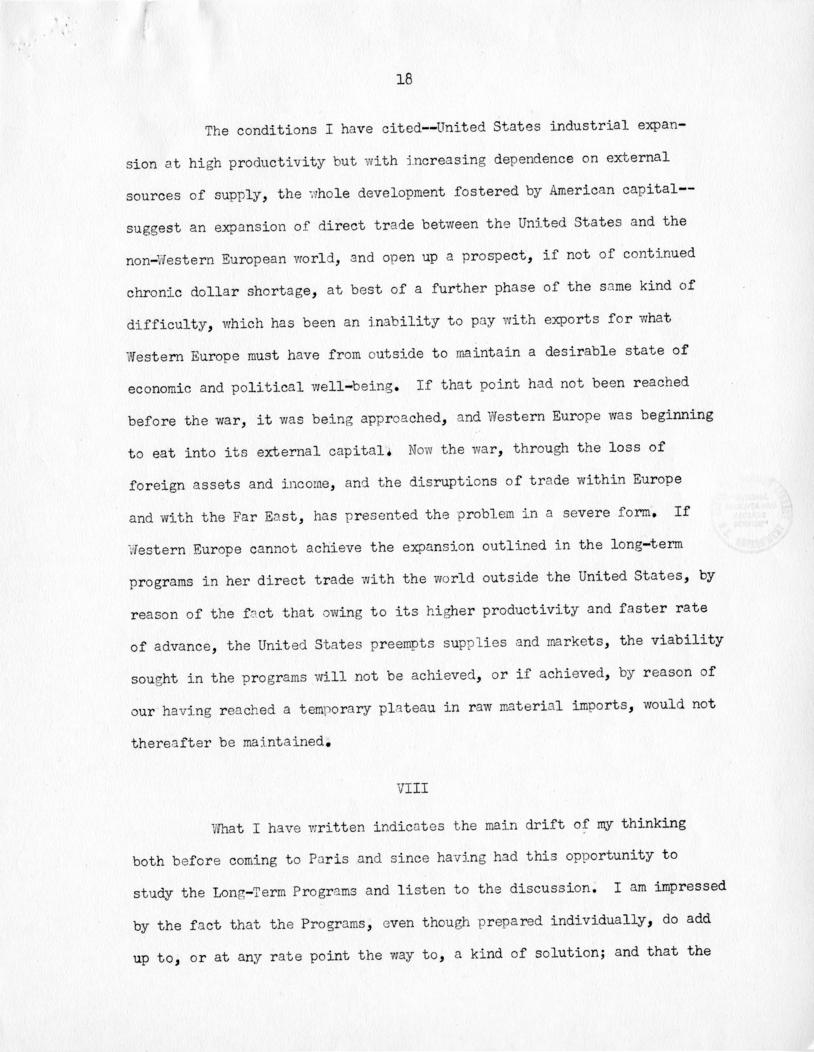 John H. Williams to Paul Hoffman with attached report