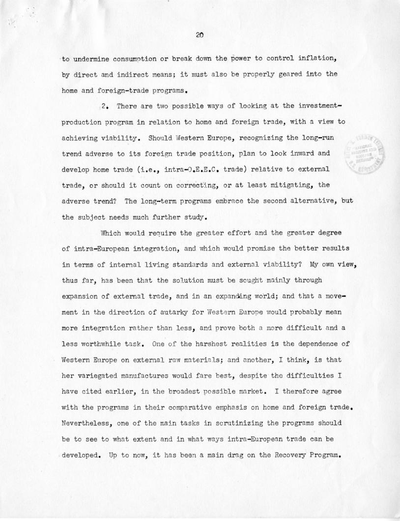 John H. Williams to Paul Hoffman with attached report