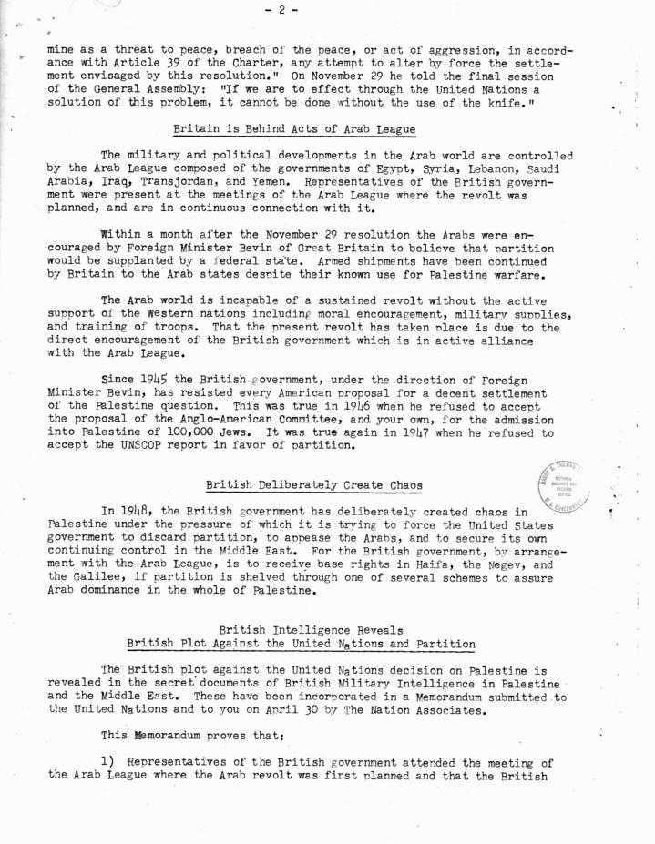 Freda Kirchwey to Harry S. Truman