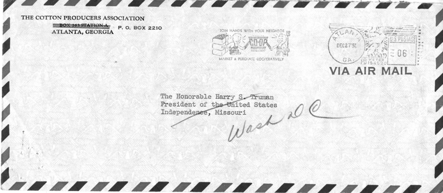 Correspondence Between Harry S. Truman and D.W. Brooks