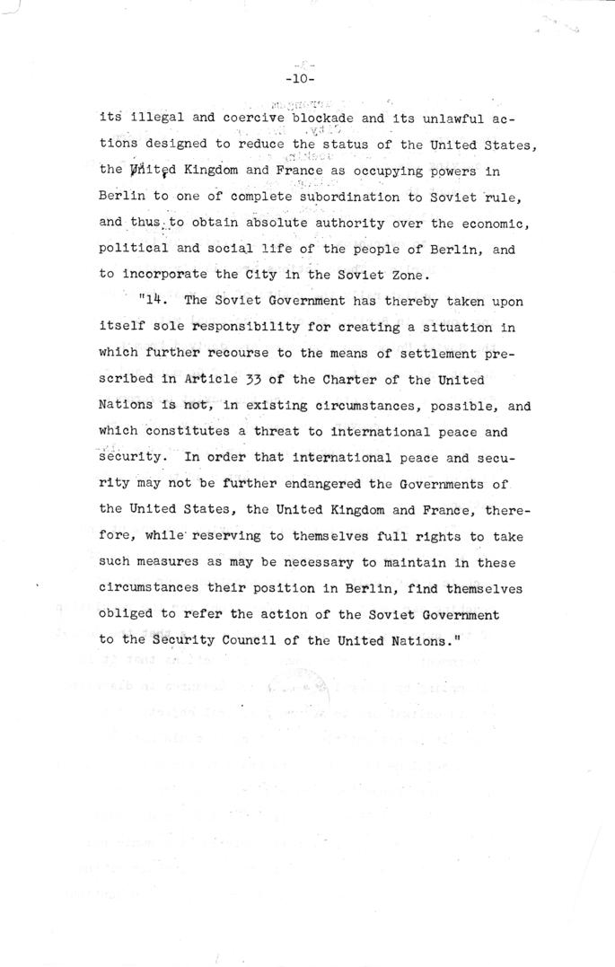 State Department Press Release