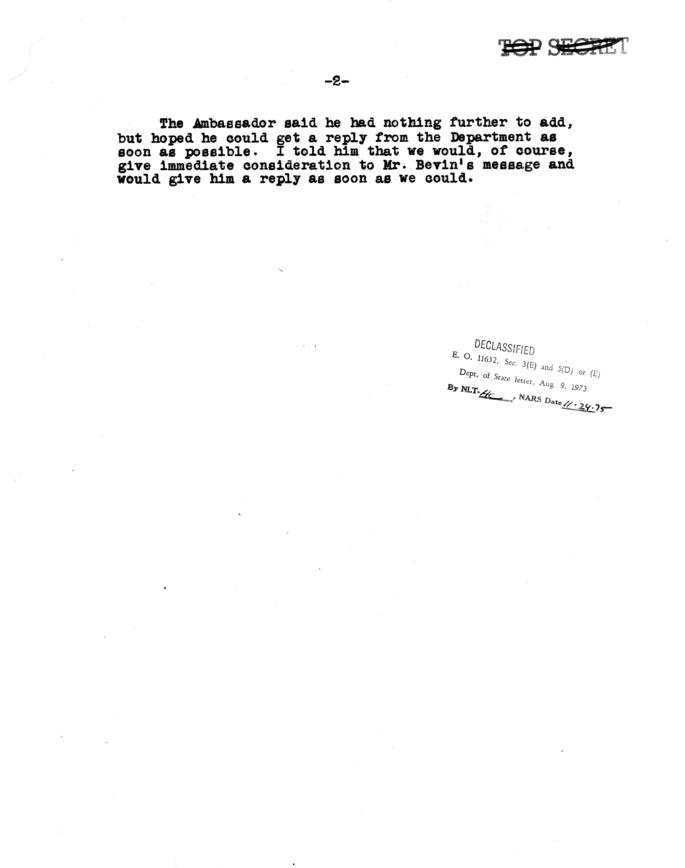 Memorandum of Conversation, Department of State