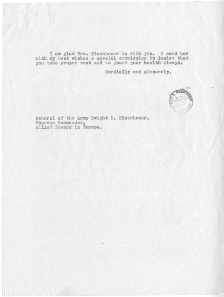 William Hassett to Colonel Beichline, with attachment