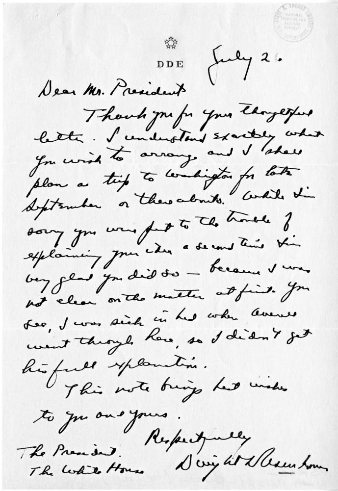 Harry S. Truman to W. Averell Harriman, with attachment