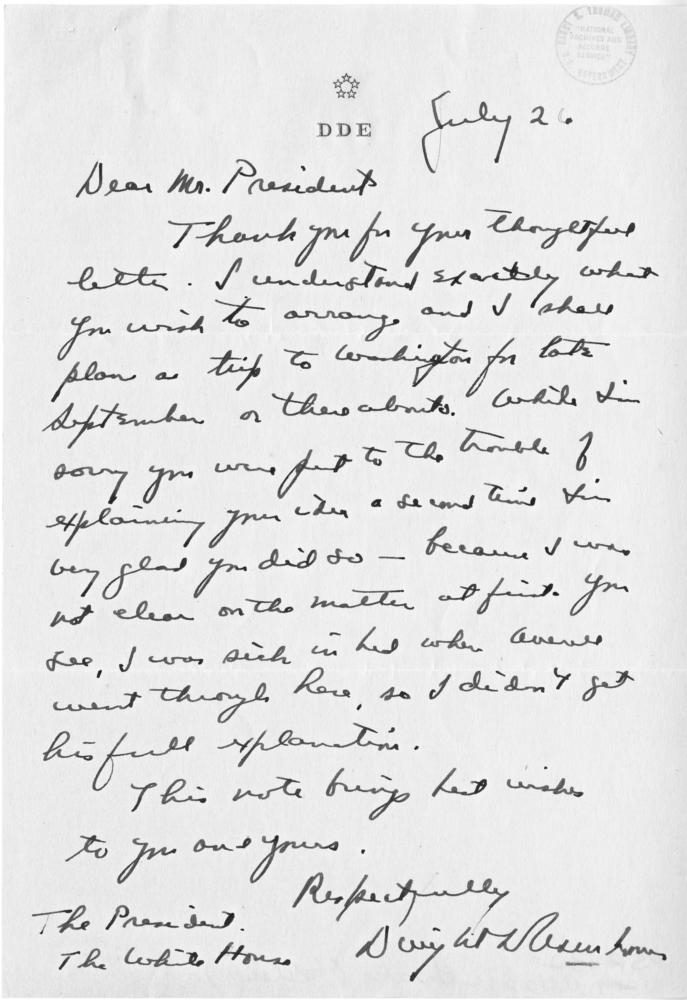Harry S. Truman to W. Averell Harriman, with attachments