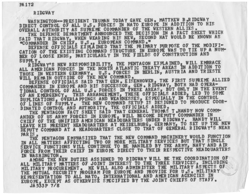 Memo, C. Herschel Schooley to Irving Perlmeter, with related material