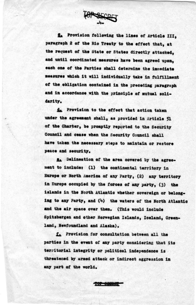 Memo, Clark Clifford to Harry S. Truman