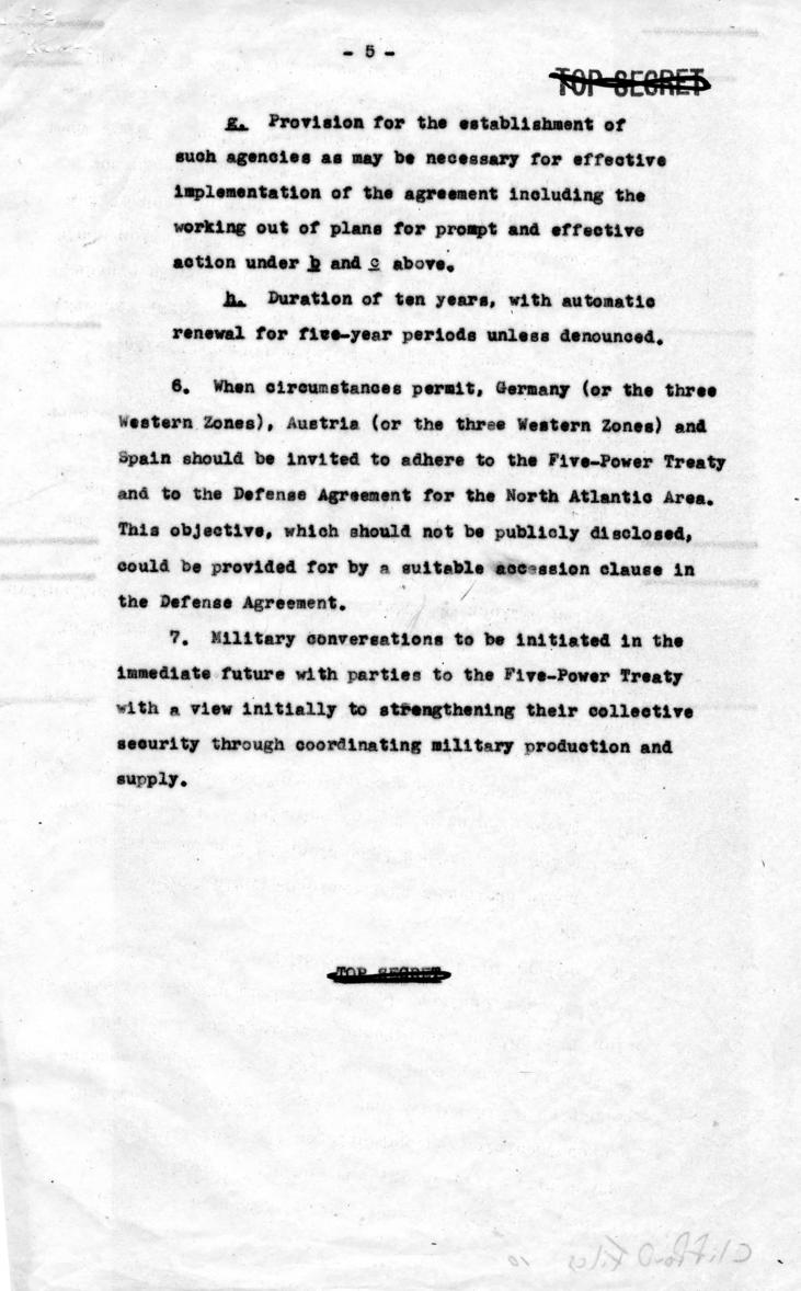 Memo, Clark Clifford to Harry S. Truman