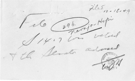 Memorandum from Senator Carl Hayden to President Harry S. Truman