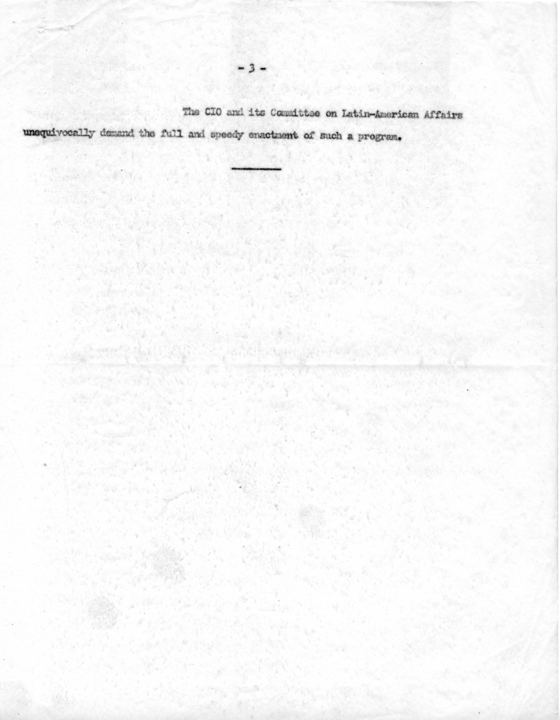 Statement of Ernst Schwarz Before the President&#039;s Commission on Migratory Labor