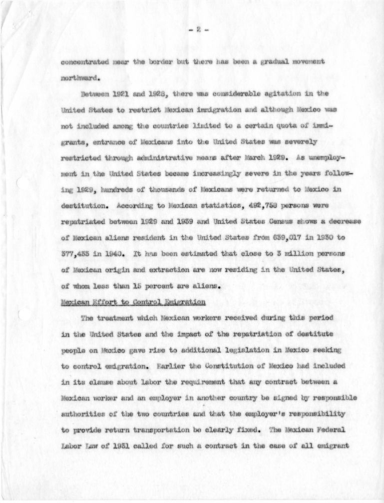 Robert C. Jones, &ldquo;Mexico-United States Agricultural Labor Recruitment Program and Its Operation&quot;