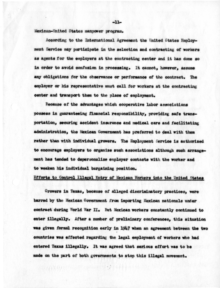 Robert C. Jones, &ldquo;Mexico-United States Agricultural Labor Recruitment Program and Its Operation&quot;