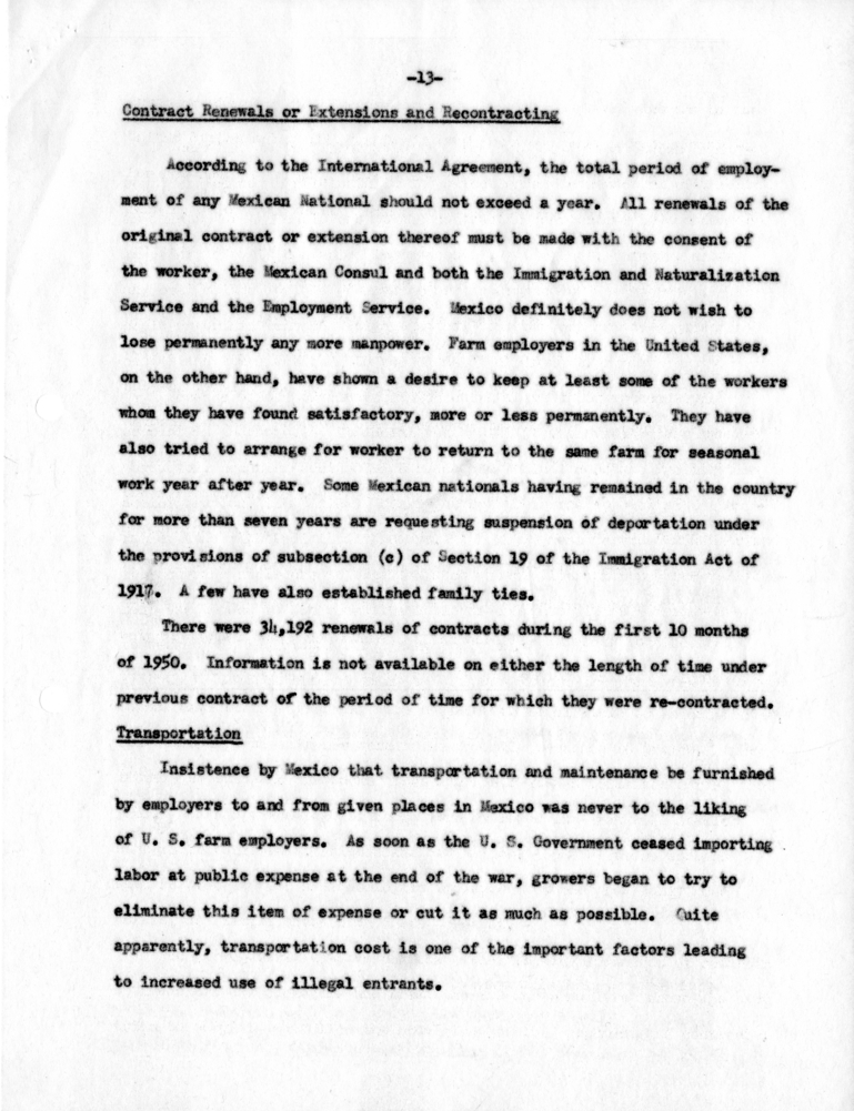 Robert C. Jones, &ldquo;Mexico-United States Agricultural Labor Recruitment Program and Its Operation&quot;