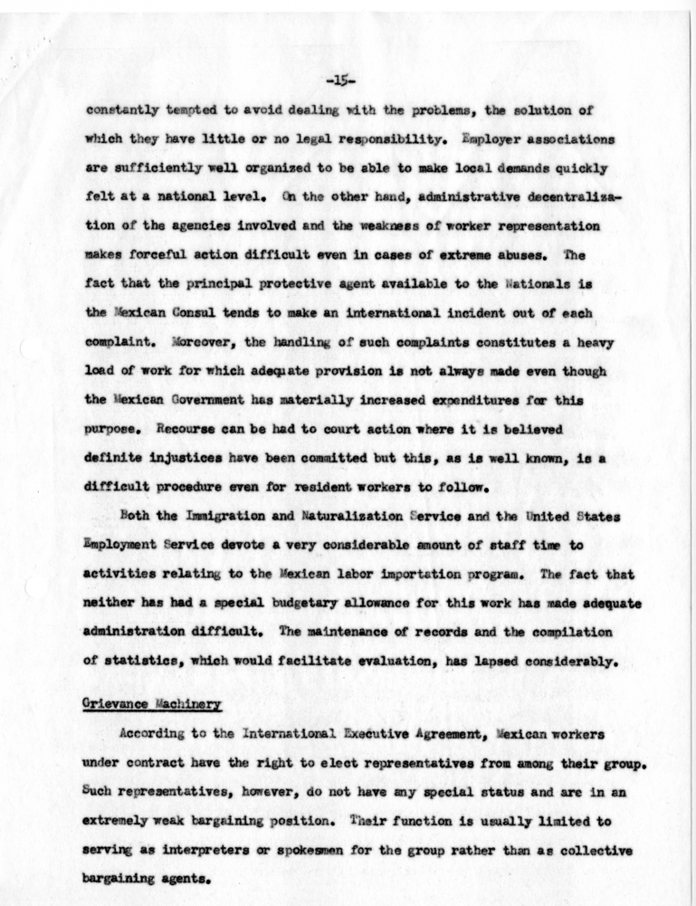 Robert C. Jones, &ldquo;Mexico-United States Agricultural Labor Recruitment Program and Its Operation&quot;