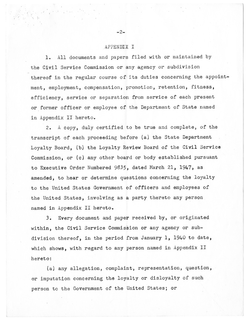 Memorandum from Charles S. Murphy to Harry B. Mitchell, with Attachments