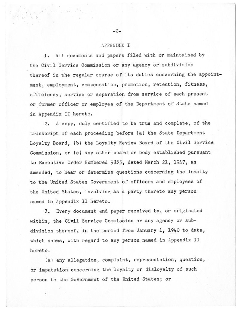 Memorandum from Charles S. Murphy to Harry B. Mitchell, with Attachments