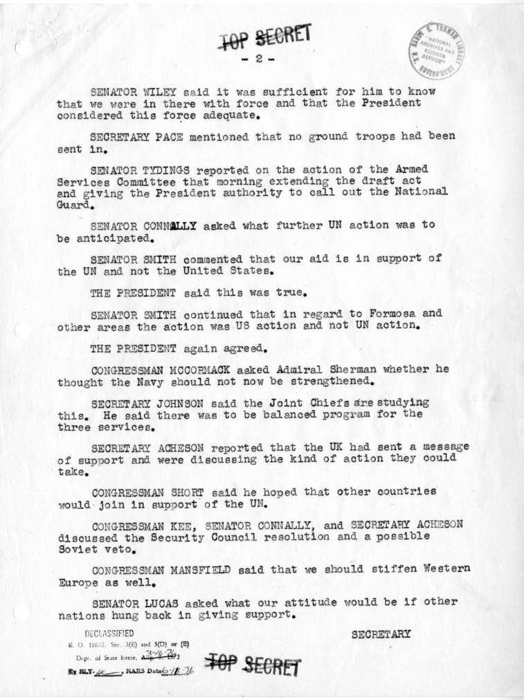 Memo of Conversation