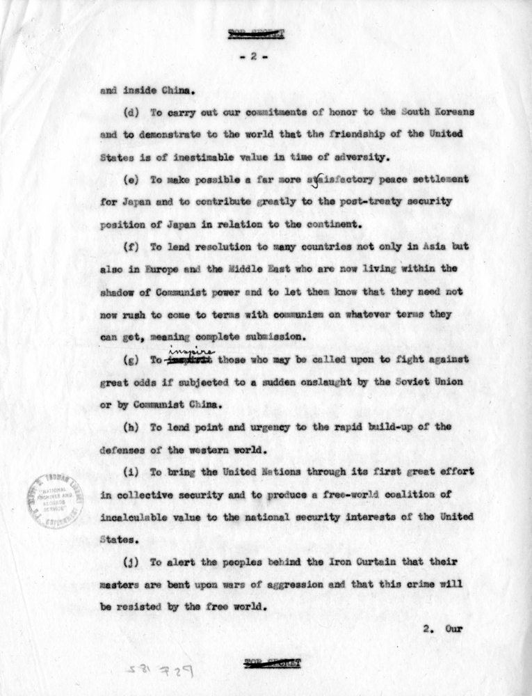 Harry S. Truman to Douglas MacArthur