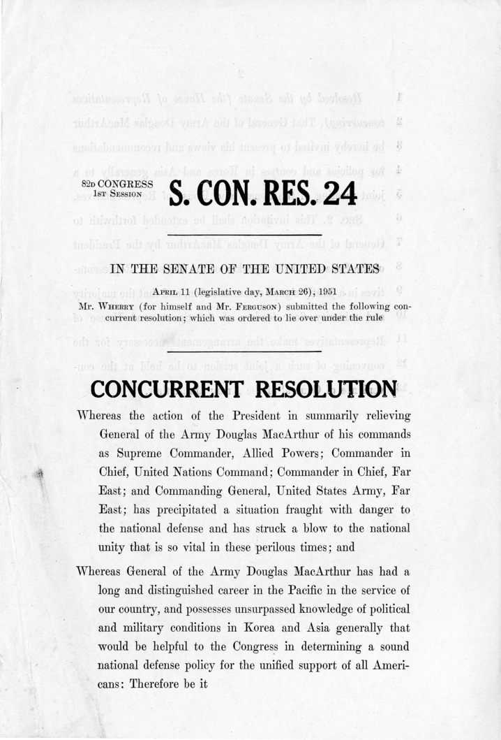 Senate Concurrent Resolution 21