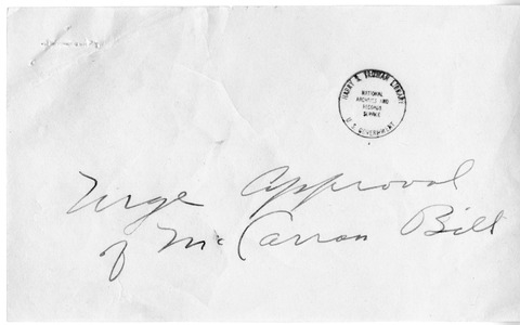 Letter from Donald R. Wilson to President Harry S. Truman