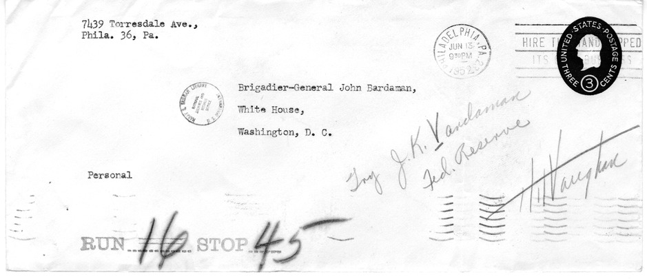 Letter from Agnes M. Lewis to President Harry S. Truman, with Related Material