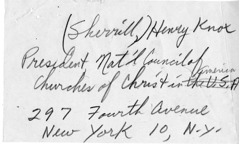 Telegram from Henry K. Sherrill to President Harry S. Truman with a Reply from William Hassett
