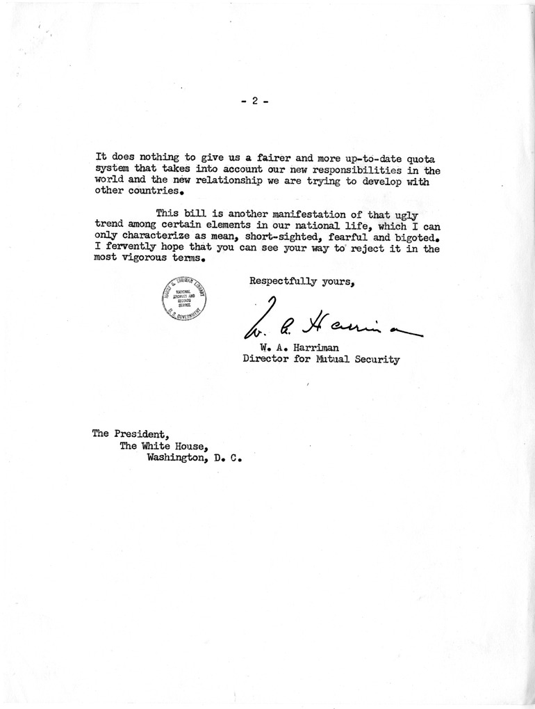 Memorandum from George M. Elsey to Charles Murphy with Attachment