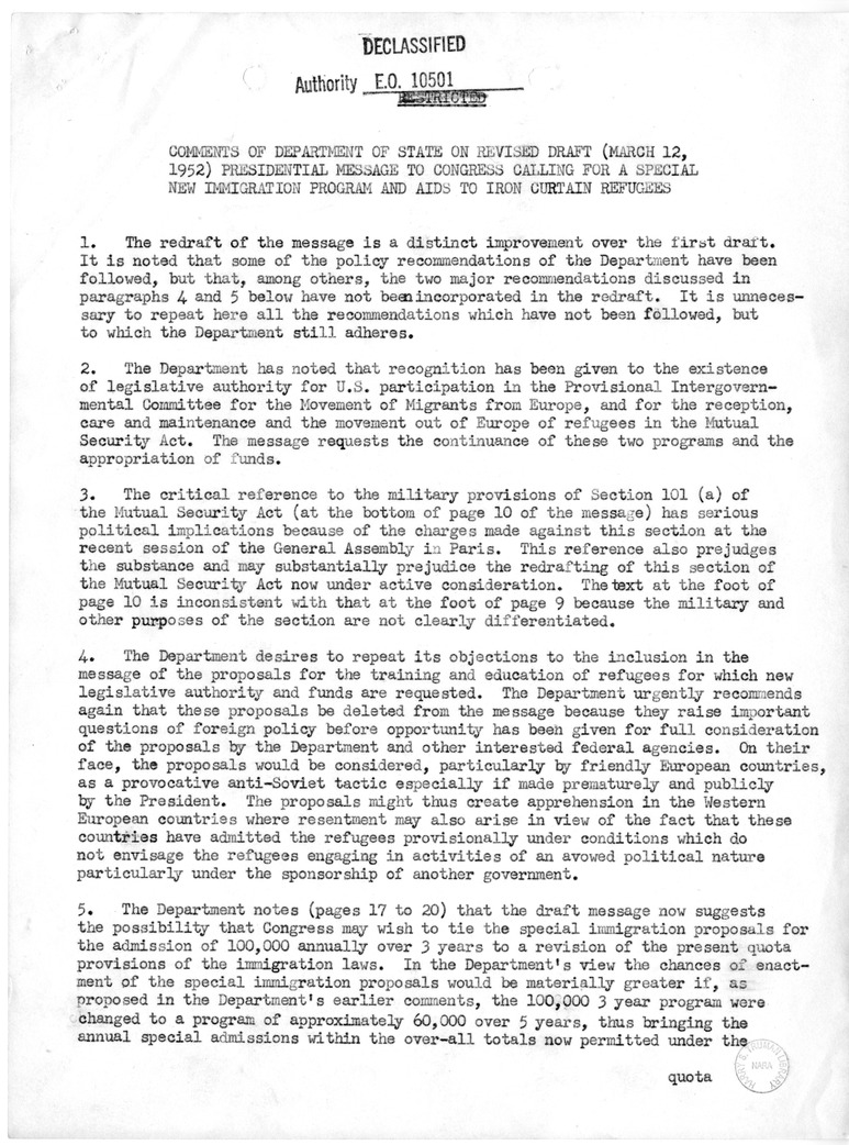 Memorandum from Jack K. McFall to Richard E. Neustadt with Attachment