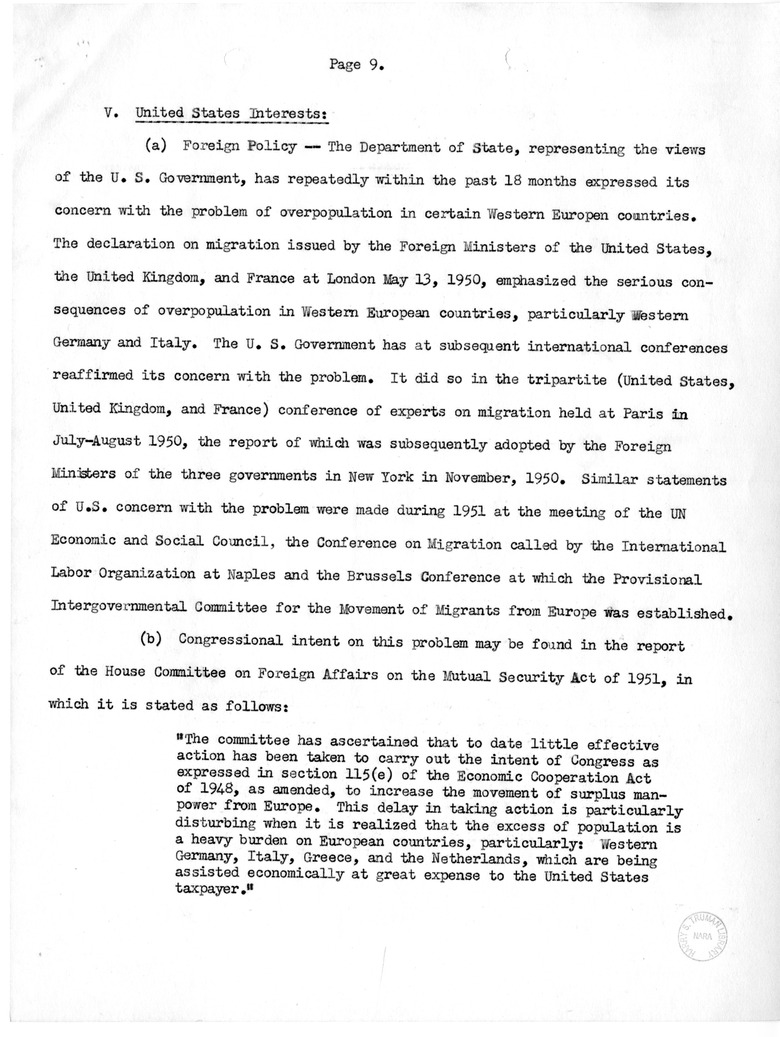 Memorandum from John W. Gibson to David D. Lloyd with Attachment