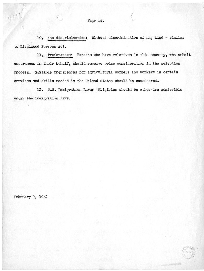 Memorandum from John W. Gibson to David D. Lloyd with Attachment