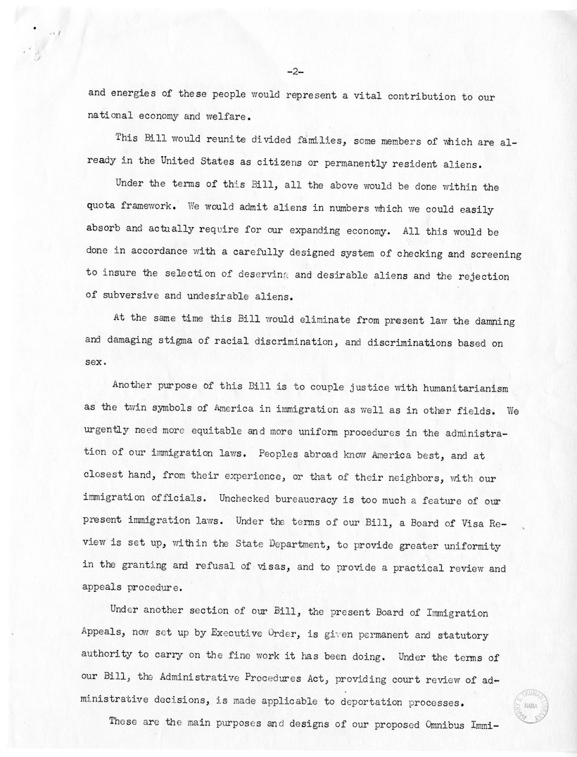 Press Release from the Office of Senator Hubert Humphrey, "Twelve Senators Introduce Humphrey-Lehman Omnibus Immigration Bill"